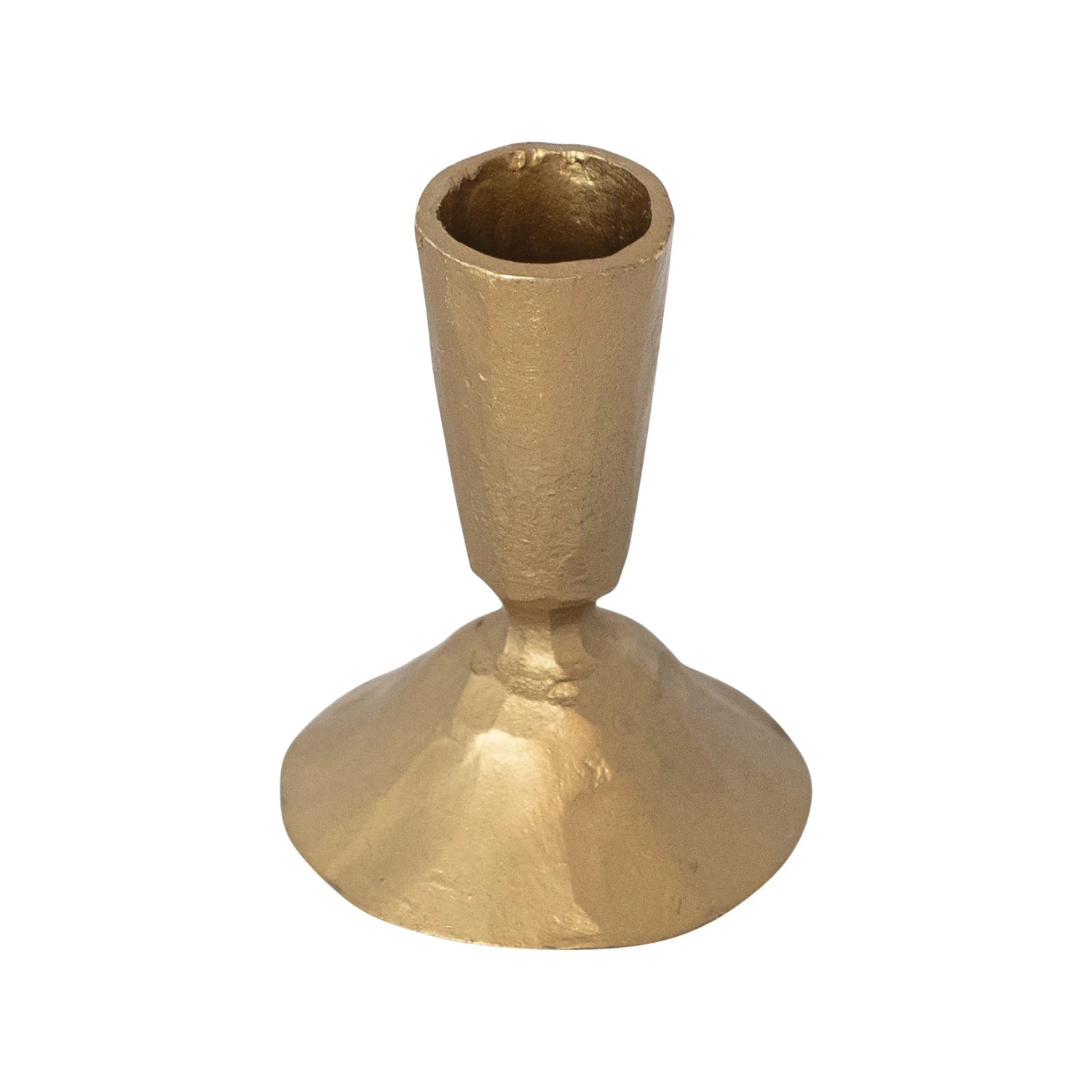 Handforged Gold Cast Iron Taper Holder