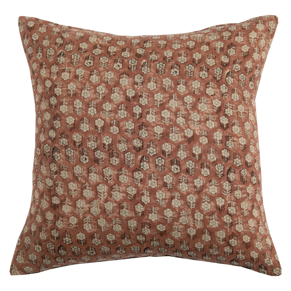 Saffron Floral Pillow
