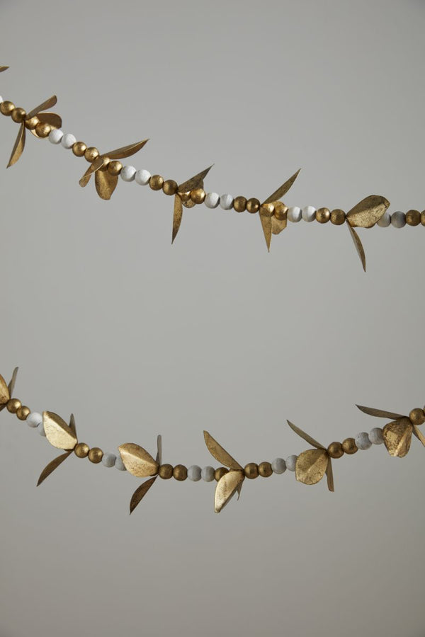 Vintage Brass Foliage Garland