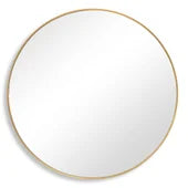 Faith Brushed Gold Mirror