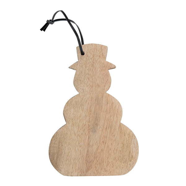 Mango Wood Snowman Board