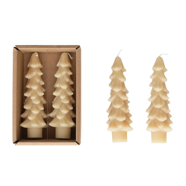 Mini Eggnog Tree Tapers