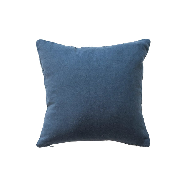 Blue Merry Christmas Pillow