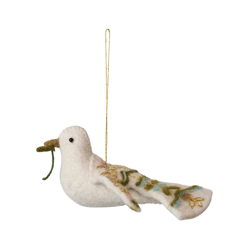 Wool Dove Ornament