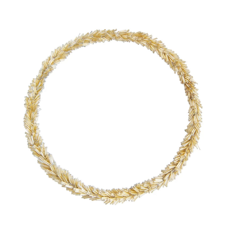 Gold Beaded Wreath