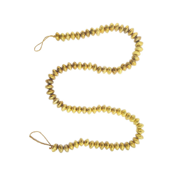 Hammered Gold Bead Garland