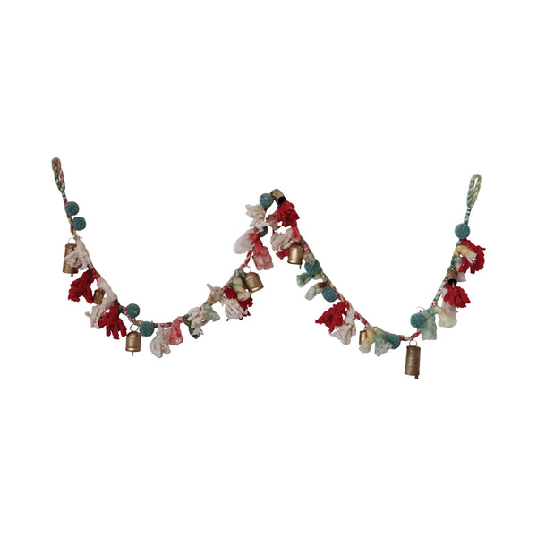 Wool and Cotton Bell Garland