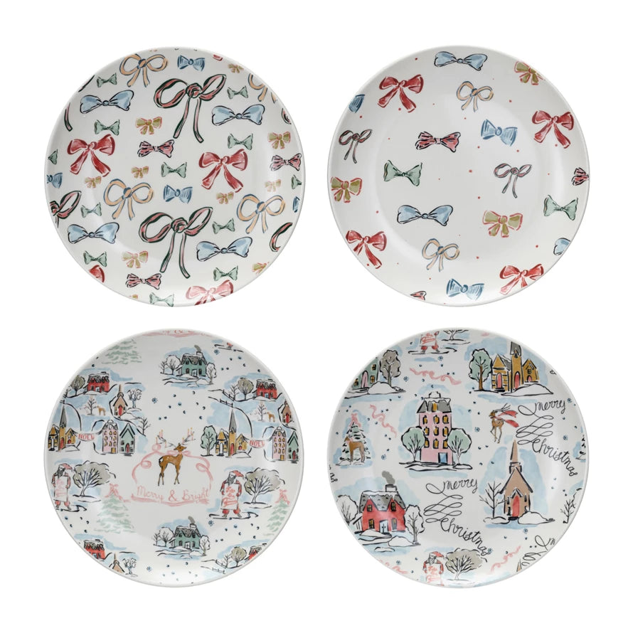 Holiday Pattern 8" Plates