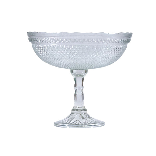 Pressed Glass Footed Bowl