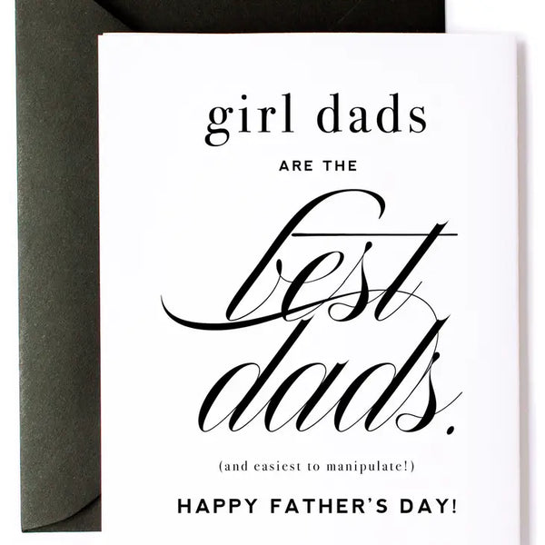 Girl Dads Fathers Day Card