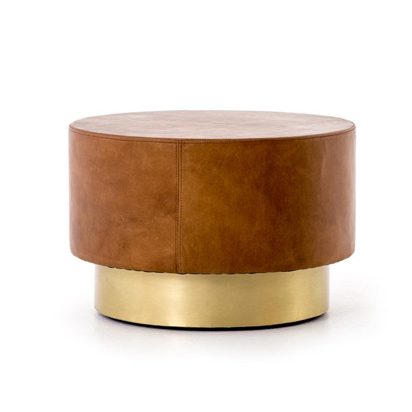 Copper Leather Bunching Table