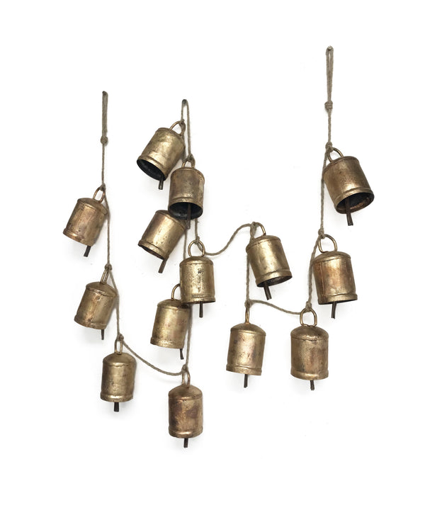 Antique Gold Bell Garland