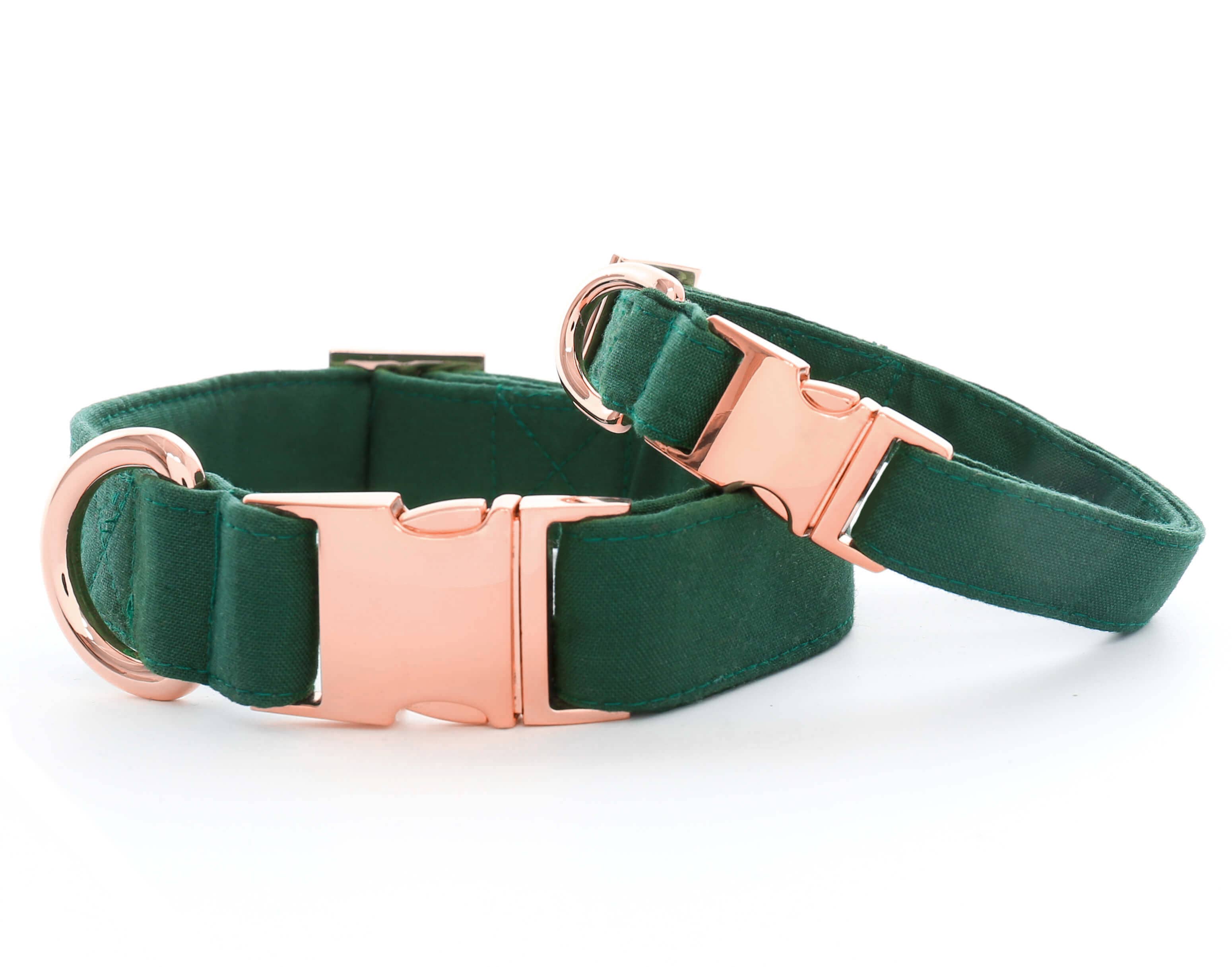 Evergreen Dog Collar - Rose Gold (XS)