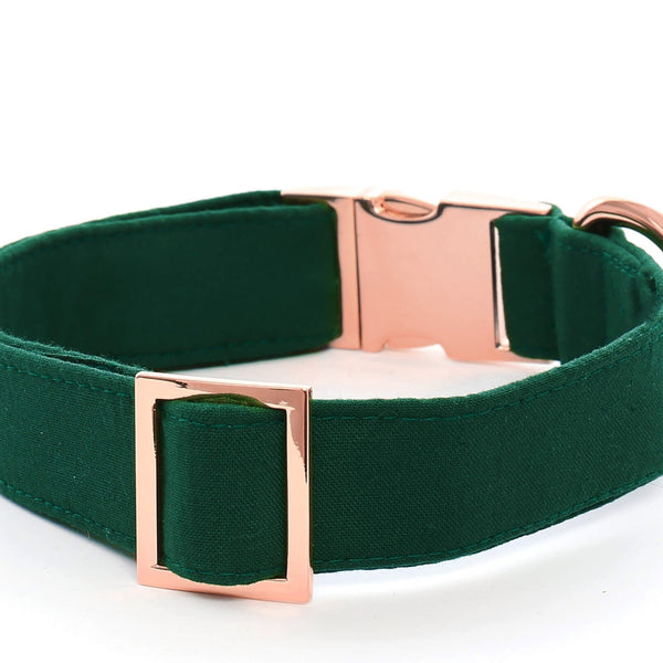 Evergreen Dog Collar - Rose Gold (XS)