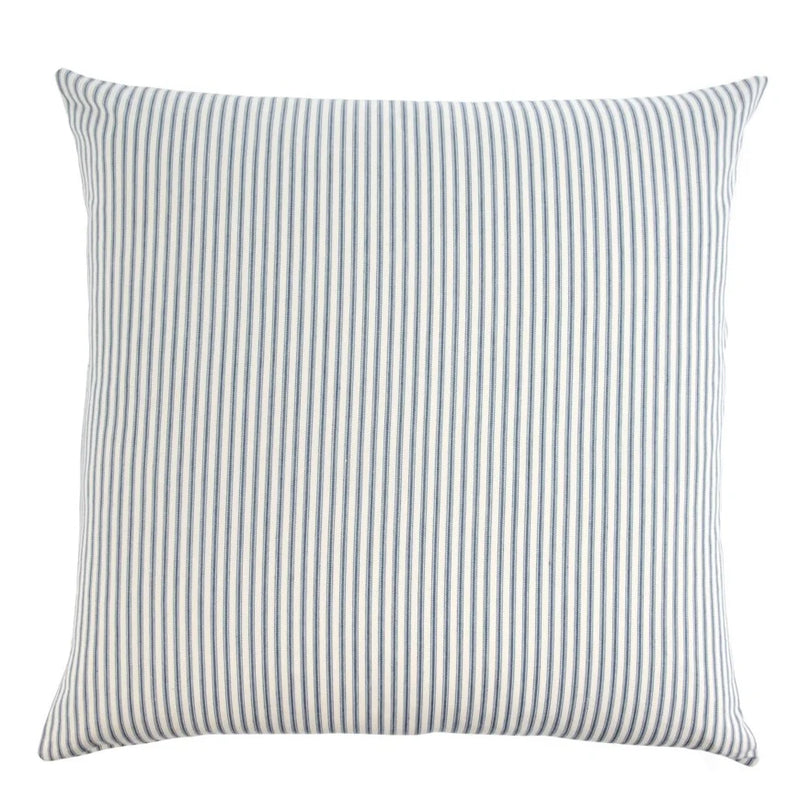 Navy Ticking Stripe Pillow