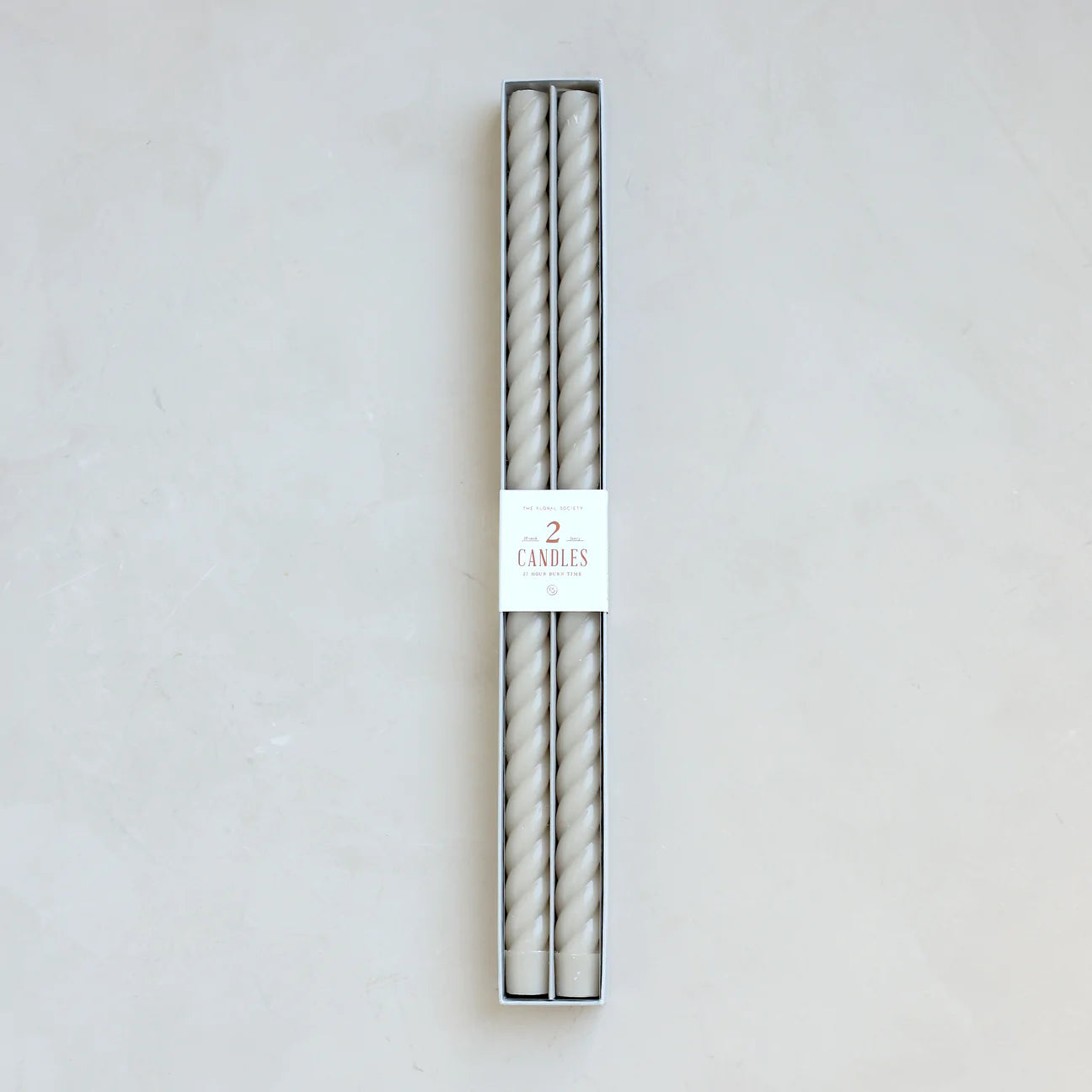 18” Fancy Swirl Taper Candles