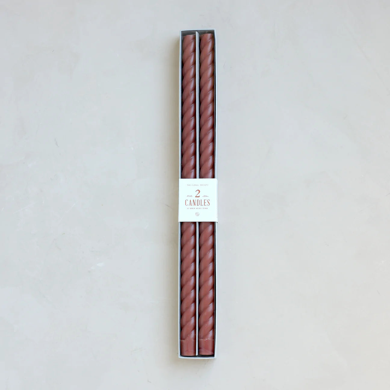 18” Fancy Swirl Taper Candles