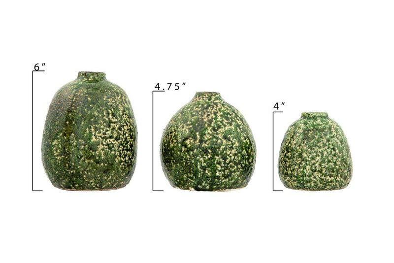 Terracotta Green Vases