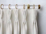 Ivory Pinch Pleat Panel