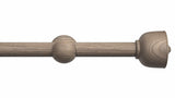 Wood Urn Finial Drapery Rod