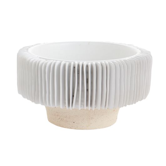 Ridged Round Compote