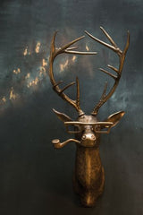 Sammy The Stag Antique Gold Wall Mount