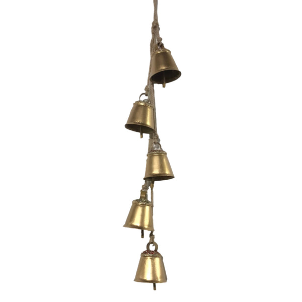 Five Cluster Metal Bell Garland