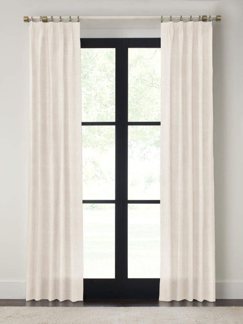 Ivory Euro Pleat Panel