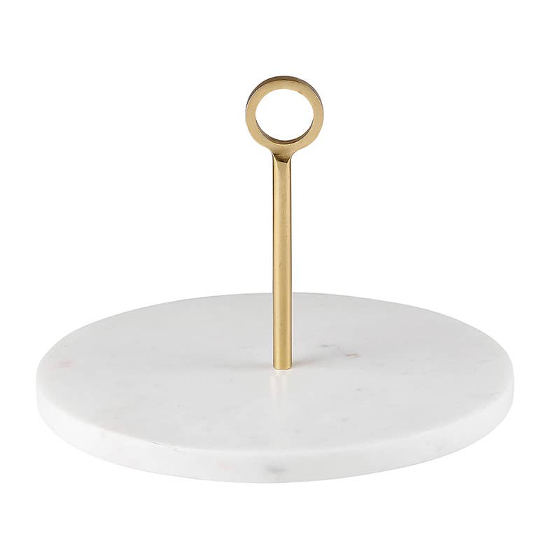 Marble and Brass Handle Board