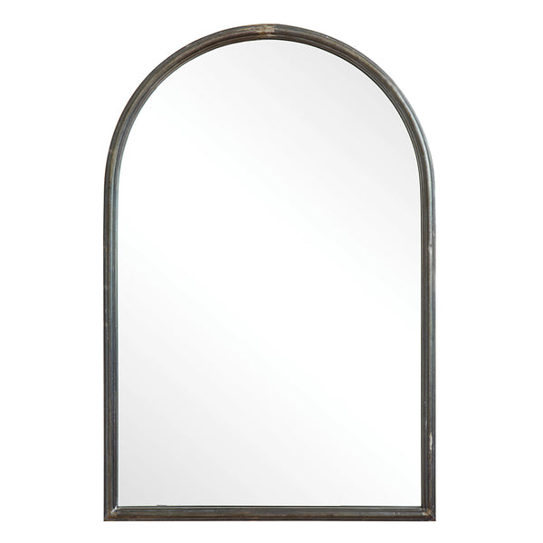 Metal Arched Framed Mirror