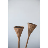 Rattan Bird Feeder Yard Stake