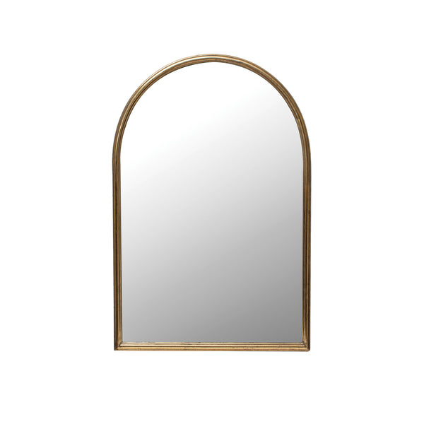 Arched Gold Framed Wall Mirror