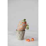 Terracotta Planter With Cement Dots