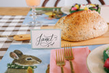 Aqua Frame Place Cards