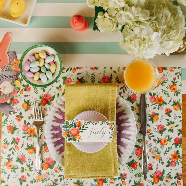 Floral Garden Paper Placemats