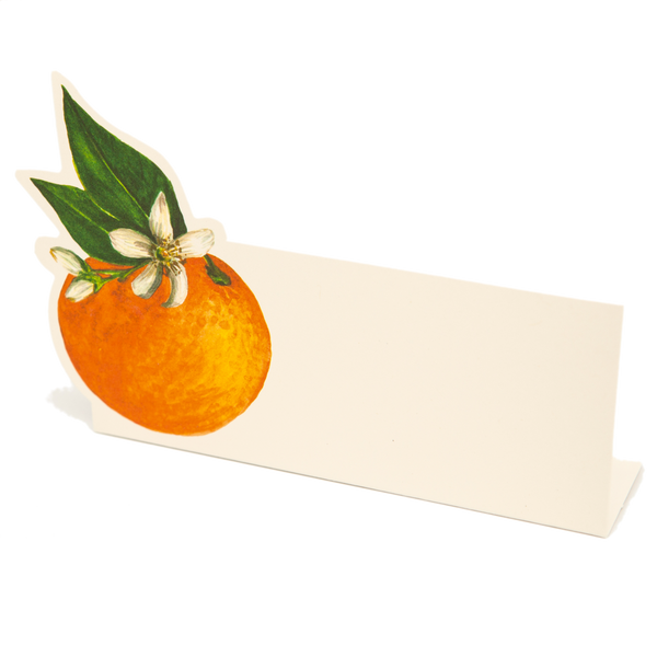 Orange Citrus Paper Place Cards