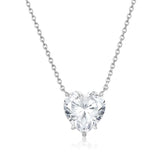 "I Love You More" Necklace White Diamond