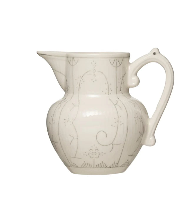 Hand-Painted Small Pitcher
