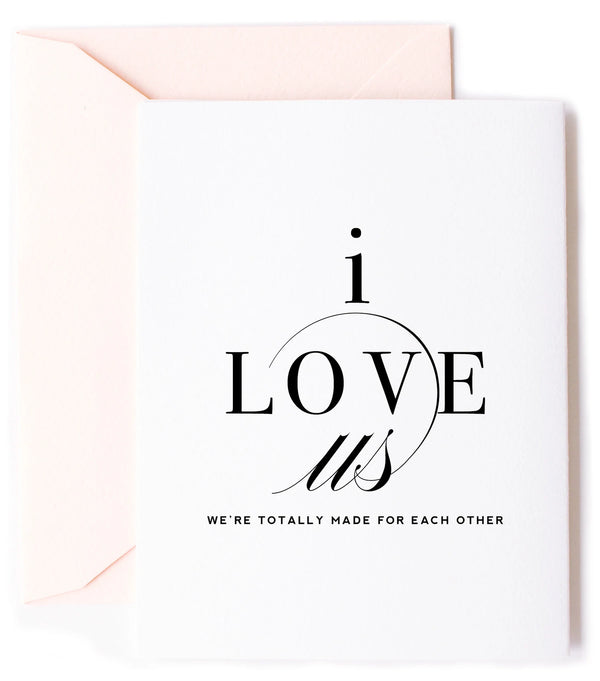 I Love Us Card