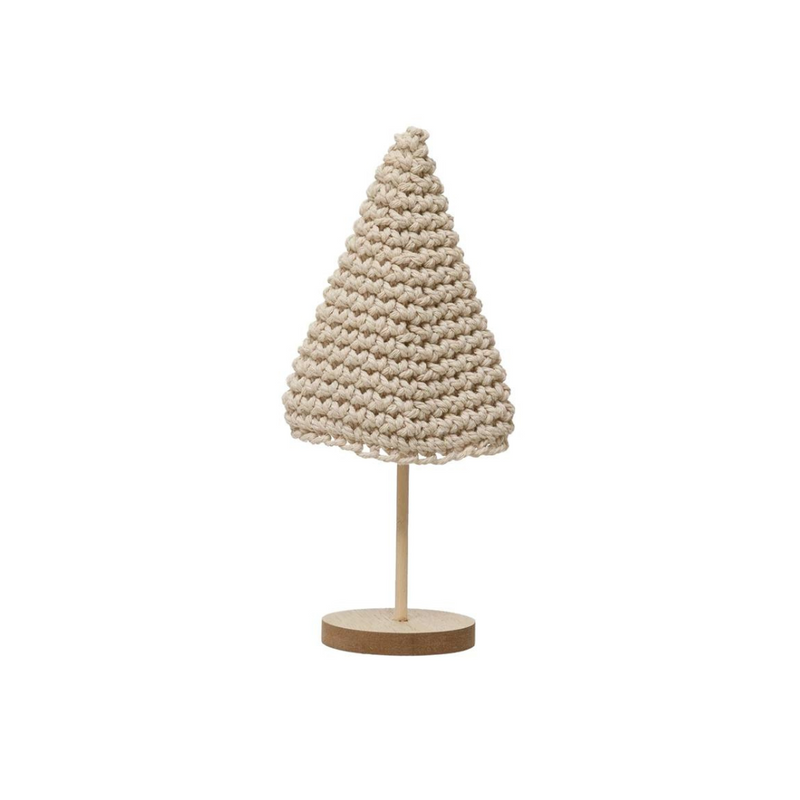 Cream Cotton Crochet Tree