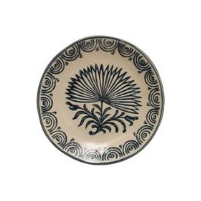 Fall Floral Stoneware Plates