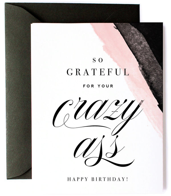 Grateful For You Witty Card