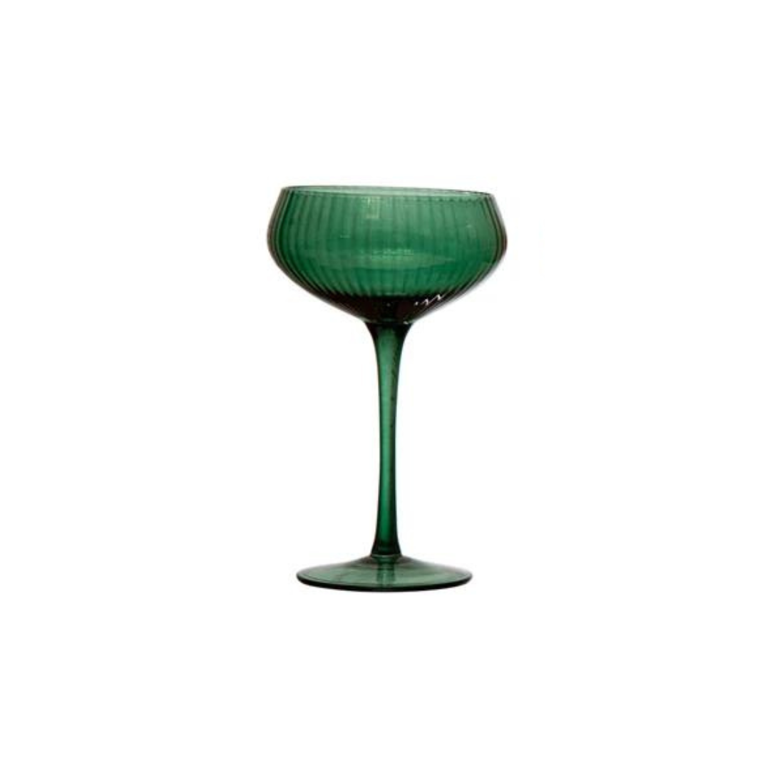 Colored Stemmed Coupe Glass