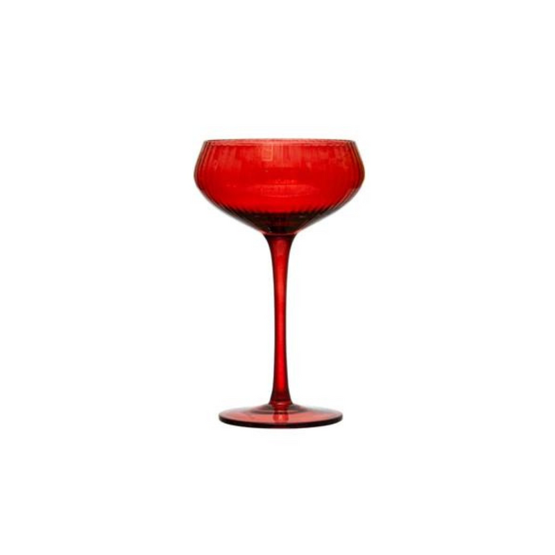 Colored Stemmed Coupe Glass