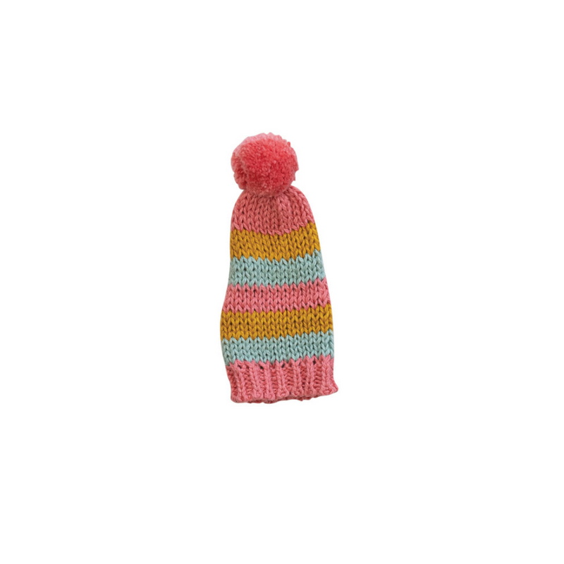 Knitted Hat Bottle Topper