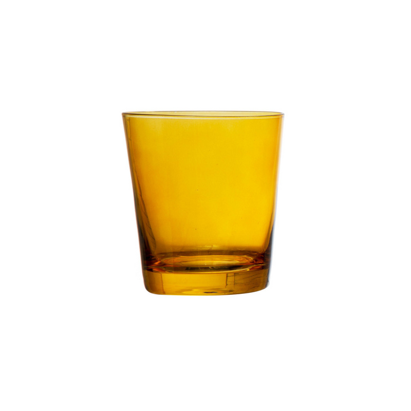 Colored Low Ball Drinking Glass