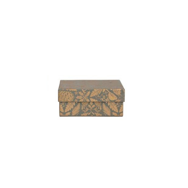 Leaf Pattern Handmade Paper Gift Box