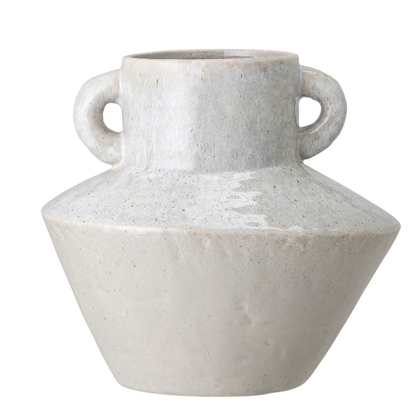 Cream Handled Vase