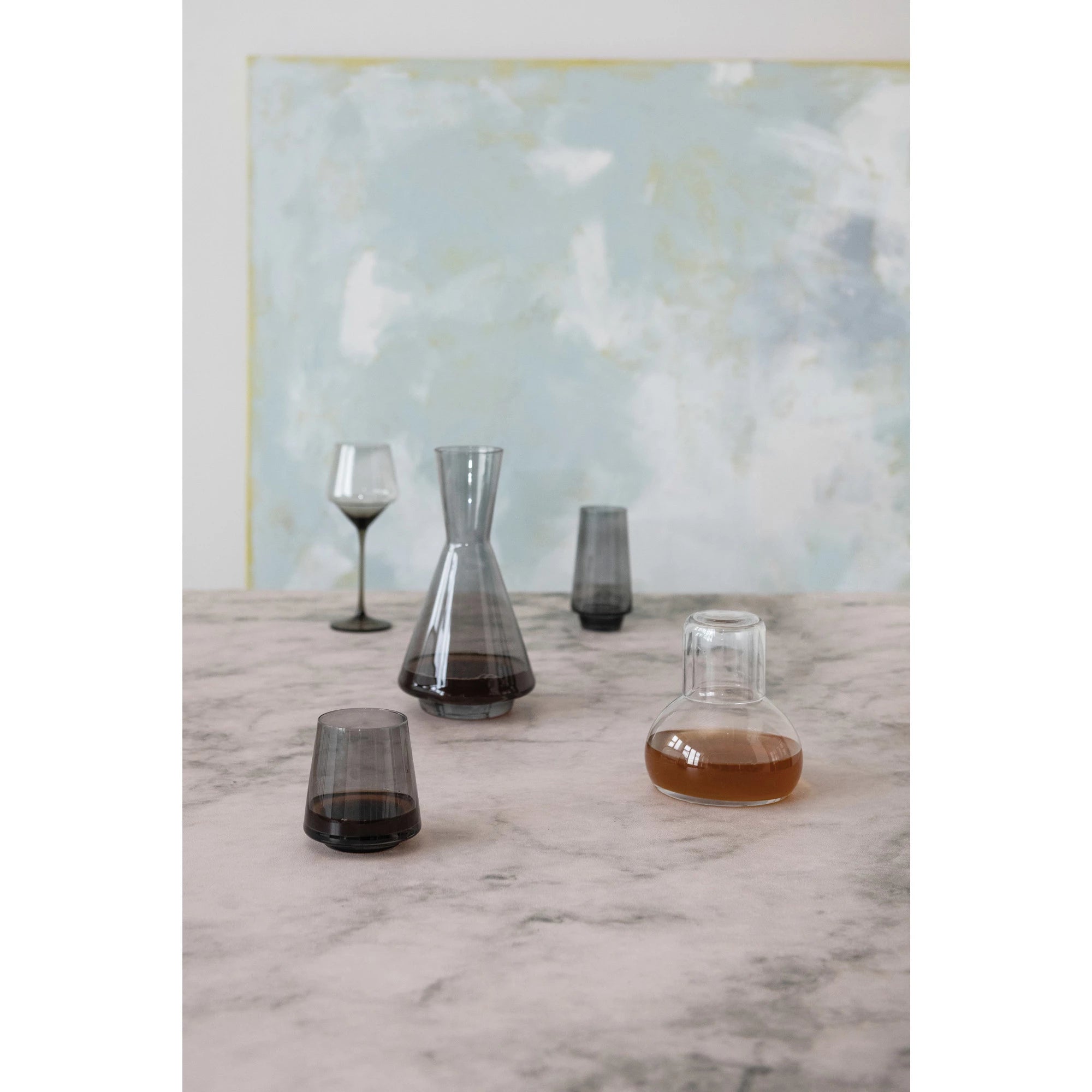 Smoke Color Glass Decanter