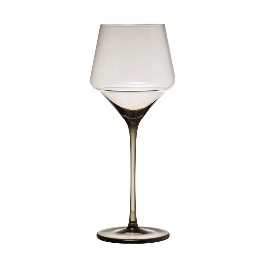 Smoke Color Wine Glass